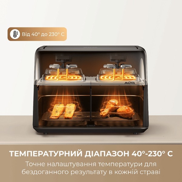 Фото - Мультипечь Mova AeroChef FD20s Pro Black (AF-5518ATB-S)